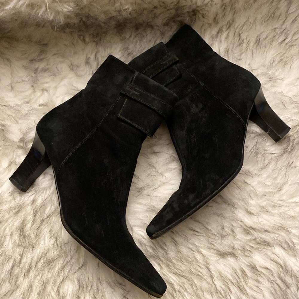 Salvatore Ferragamo Suede Leather Ankle Boots